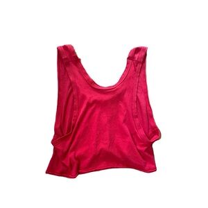 NWOT Free People FP Movement Cherry Red Low Back tank